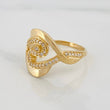 Anillo Olas Cruzadas 2.9g / T6 Oro Amarillo 18K