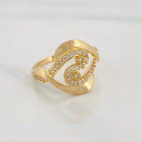 Anillo Olas Cruzadas 2.9g / T6 Oro Amarillo 18K