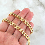 Cadena Cubana 14.2gr / 60cm / +1 Oro 18K