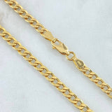 Cadena Cubana 10.85gr / 60cm / +1 Oro 18K