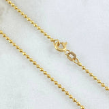 Cadena Militar 4.9gr / 60cm / +3 Oro 18K