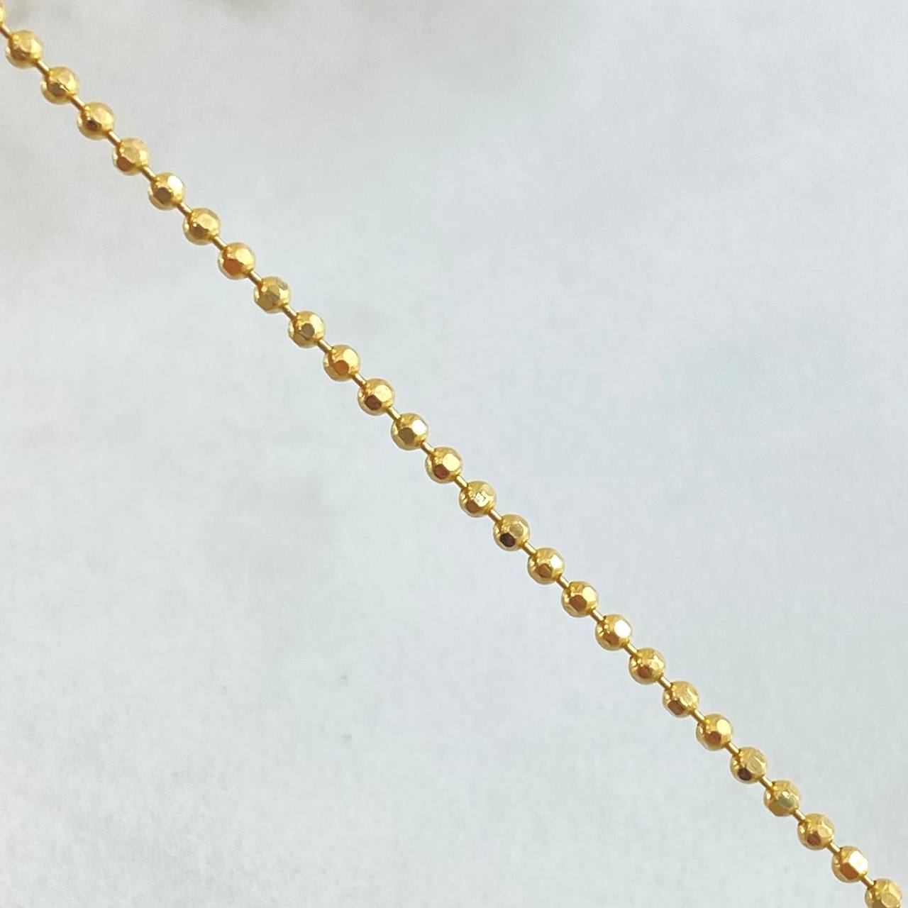 Cadena Militar 4.9gr / 60cm / +3 Oro 18K