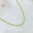 Cadena Plana 1.8gr / 40cm / +3 Oro 18K