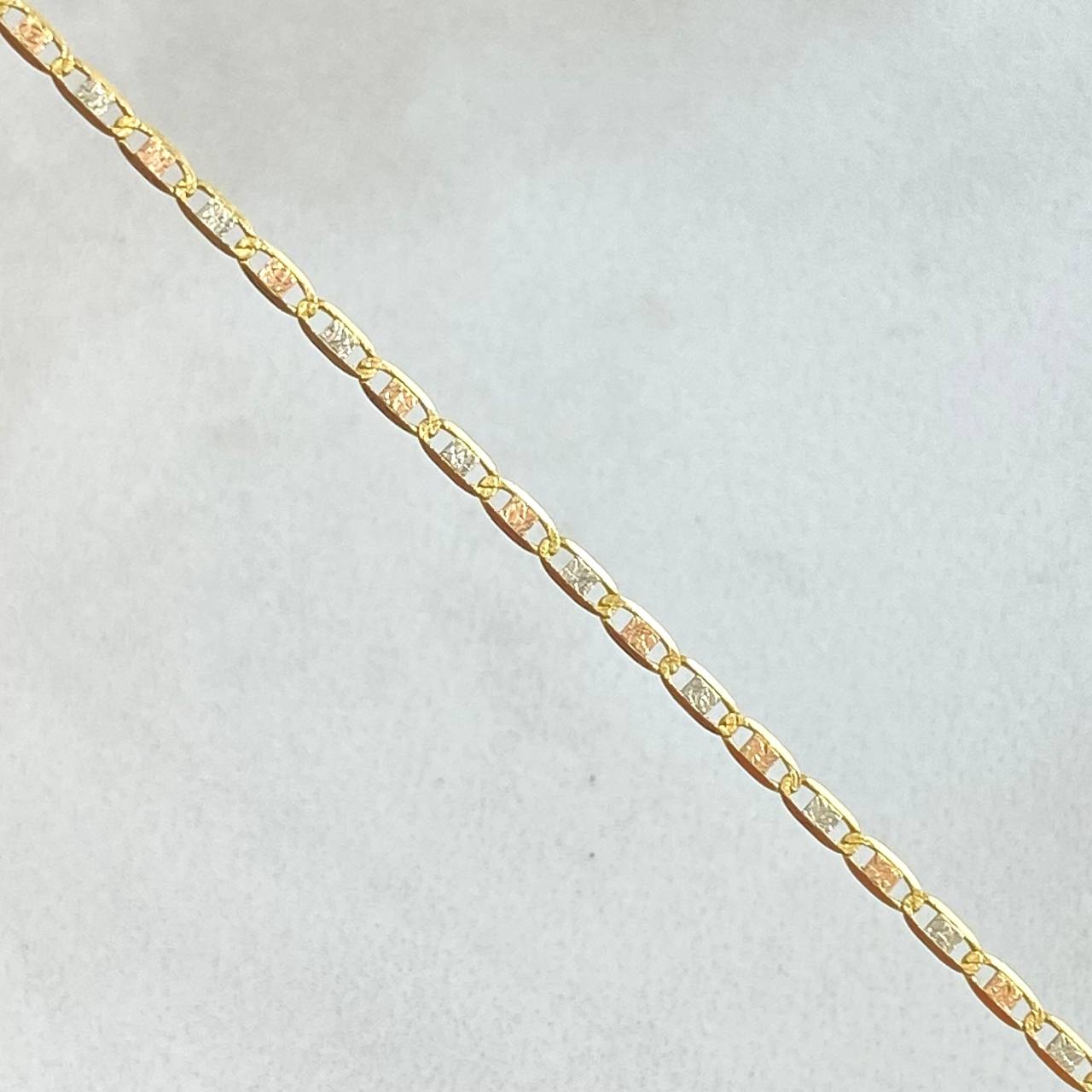 Cadena Plana 1.8gr / 40cm / +3 Oro 18K