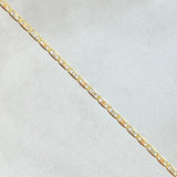 Cadena Plana 1.8gr / 40cm / +3 Oro 18K