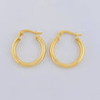 Candongas Jass Lisas 1.9 g / 2 cm Oro Amarillo 18K