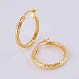 Candongas Entorchadas 1.6 g / 1.3 cm Oro Amarillo 18K