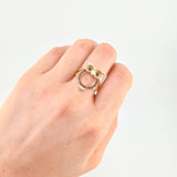 Anillo Búho Silueta  3.6 g / T7 3/4 Oro Amarillo 18K