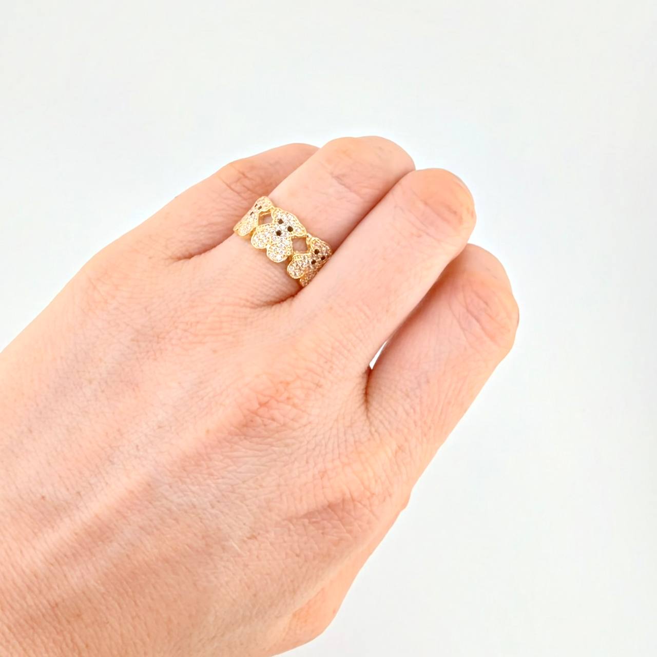 Anillo Oso Ts  3.6 g / T6 3/4 Oro Amarillo 18K
