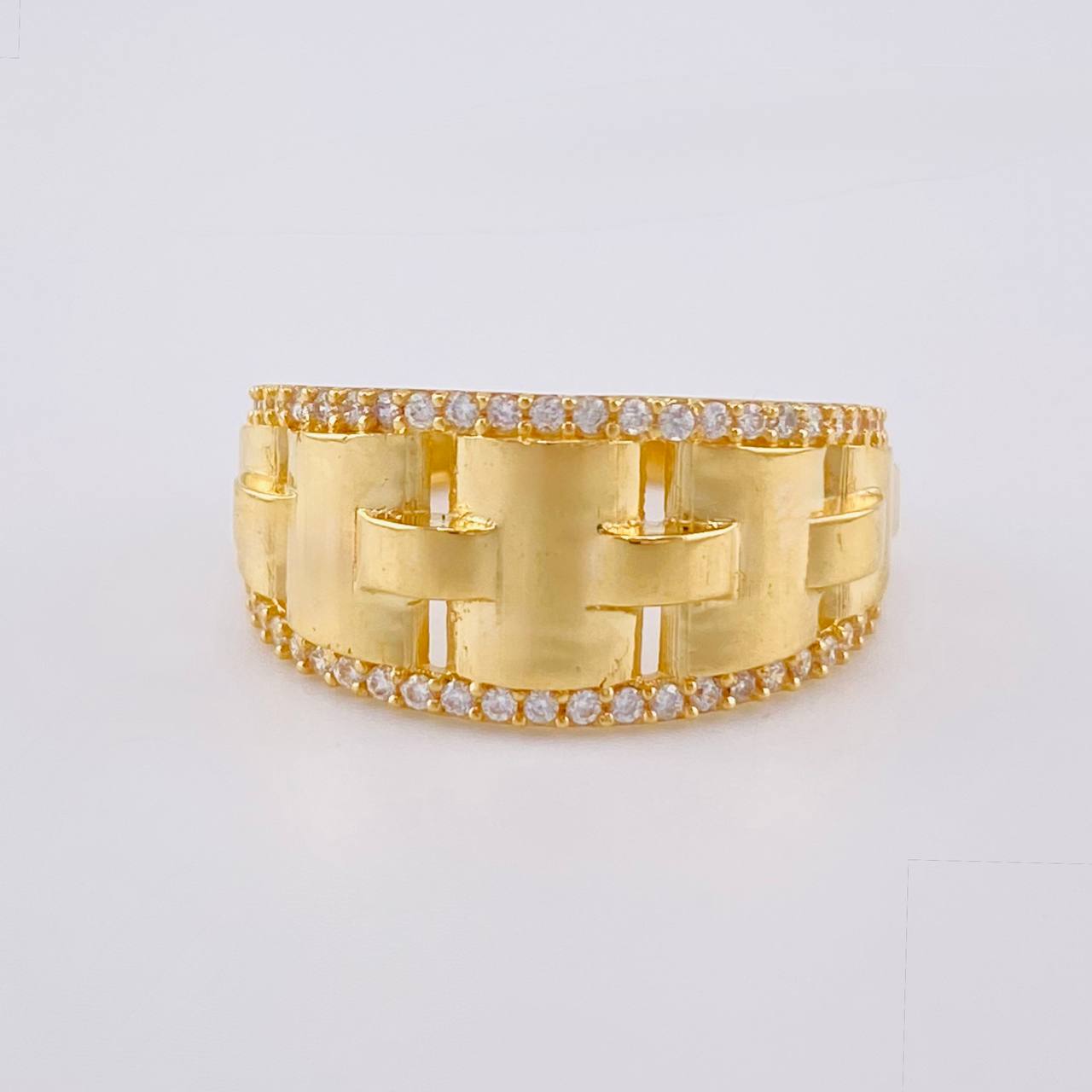 Anillo Correa Imperial  2.9 g / T7 Oro Amarillo 18K