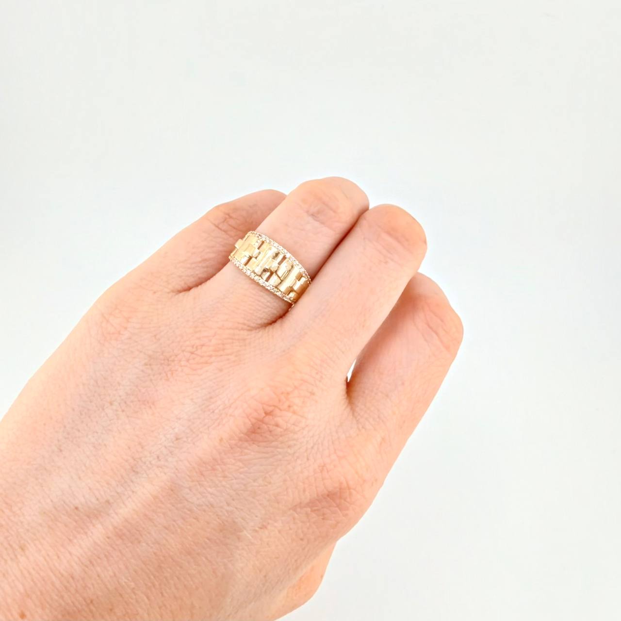 Anillo Correa Imperial  2.9 g / T7 Oro Amarillo 18K