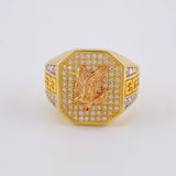 Anillo Marco Aguila Encadenada  9.35 g / T9 1/2 Tres Oros 18K
