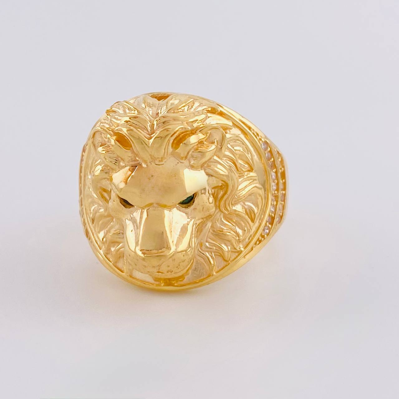 Anillo León  13.75 g / T10 1/4 Oro Amarillo 18K