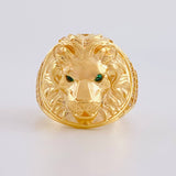 Anillo León  13.75 g / T10 1/4 Oro Amarillo 18K