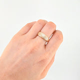 Anillo Hexagono Real  5.1 g / T7 3/4 Oro Amarillo 18K