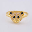 Anillo Cara De Oso 2.2 g / T7 Oro Amarillo 18K