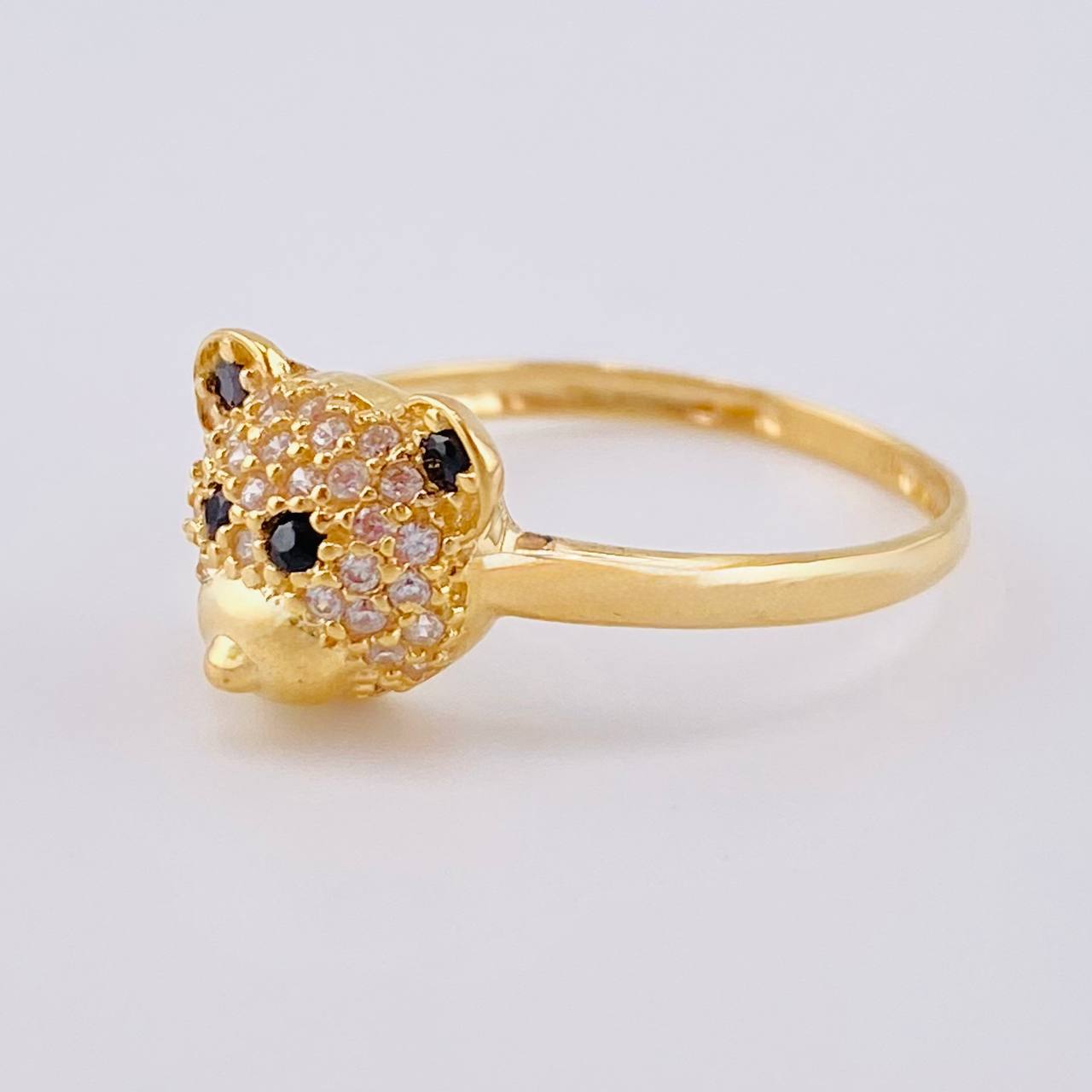 Anillo Cara De Oso 2.2 g / T7 Oro Amarillo 18K