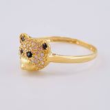 Anillo Cara De Oso 2.2 g / T7 Oro Amarillo 18K
