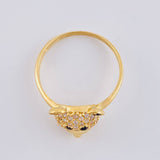 Anillo Cara De Oso 2.2 g / T6 1/4 Oro Amarillo 18K