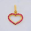 Dije Corazón Silueta 0.85 g / 1.8 cm Oro Amarillo 18K
