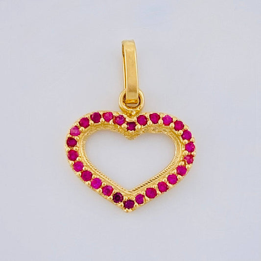 Dije Corazón Silueta 0.85 g / 1.8 cm Oro Amarillo 18K