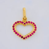Dije Corazón Silueta 0.85 g / 1.8 cm Oro Amarillo 18K