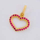 Dije Corazón Silueta 0.85 g / 1.8 cm Oro Amarillo 18K