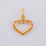 Dije Corazón Silueta 0.85 g / 1.8 cm Oro Amarillo 18K