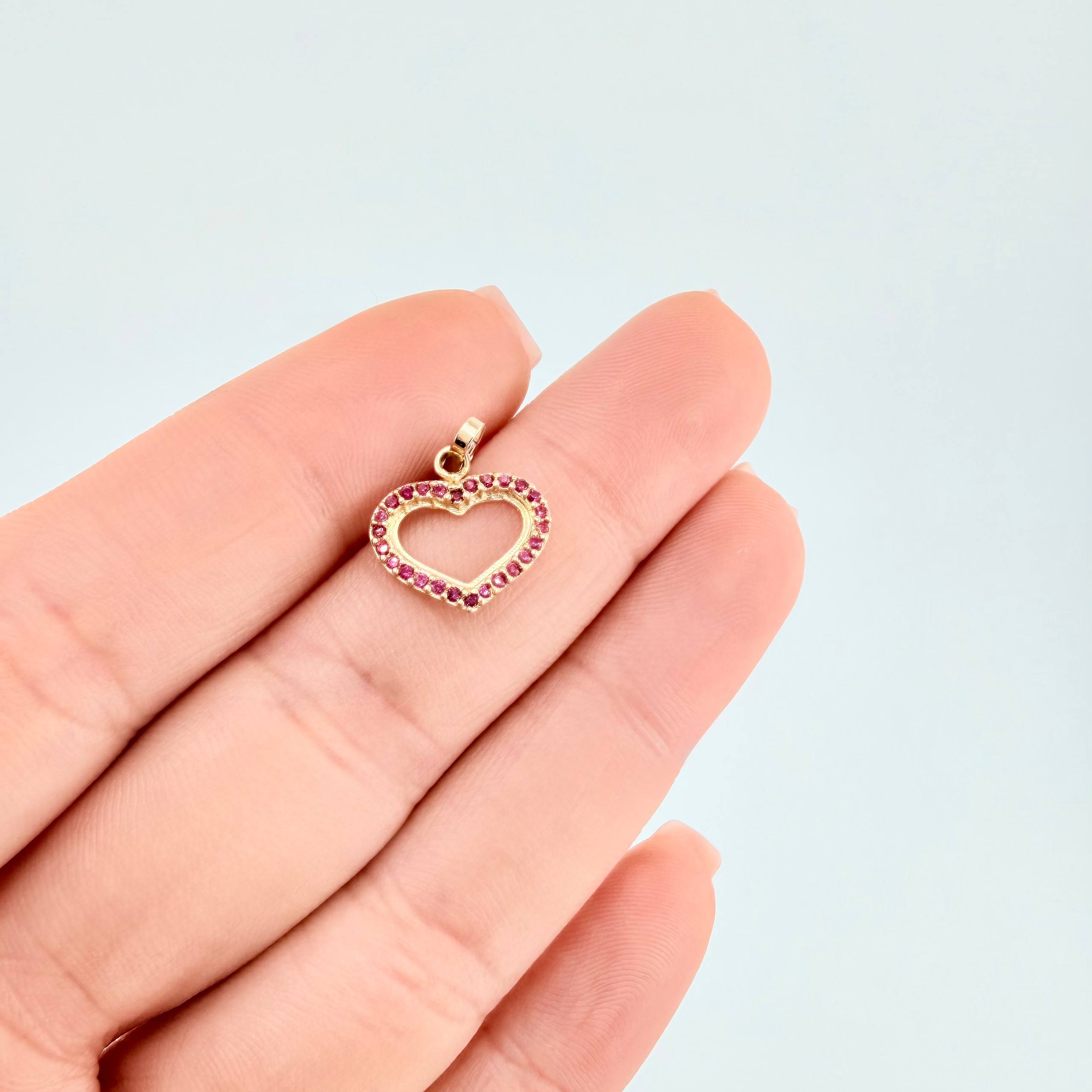 Dije Corazón Silueta 0.85 g / 1.8 cm Oro Amarillo 18K