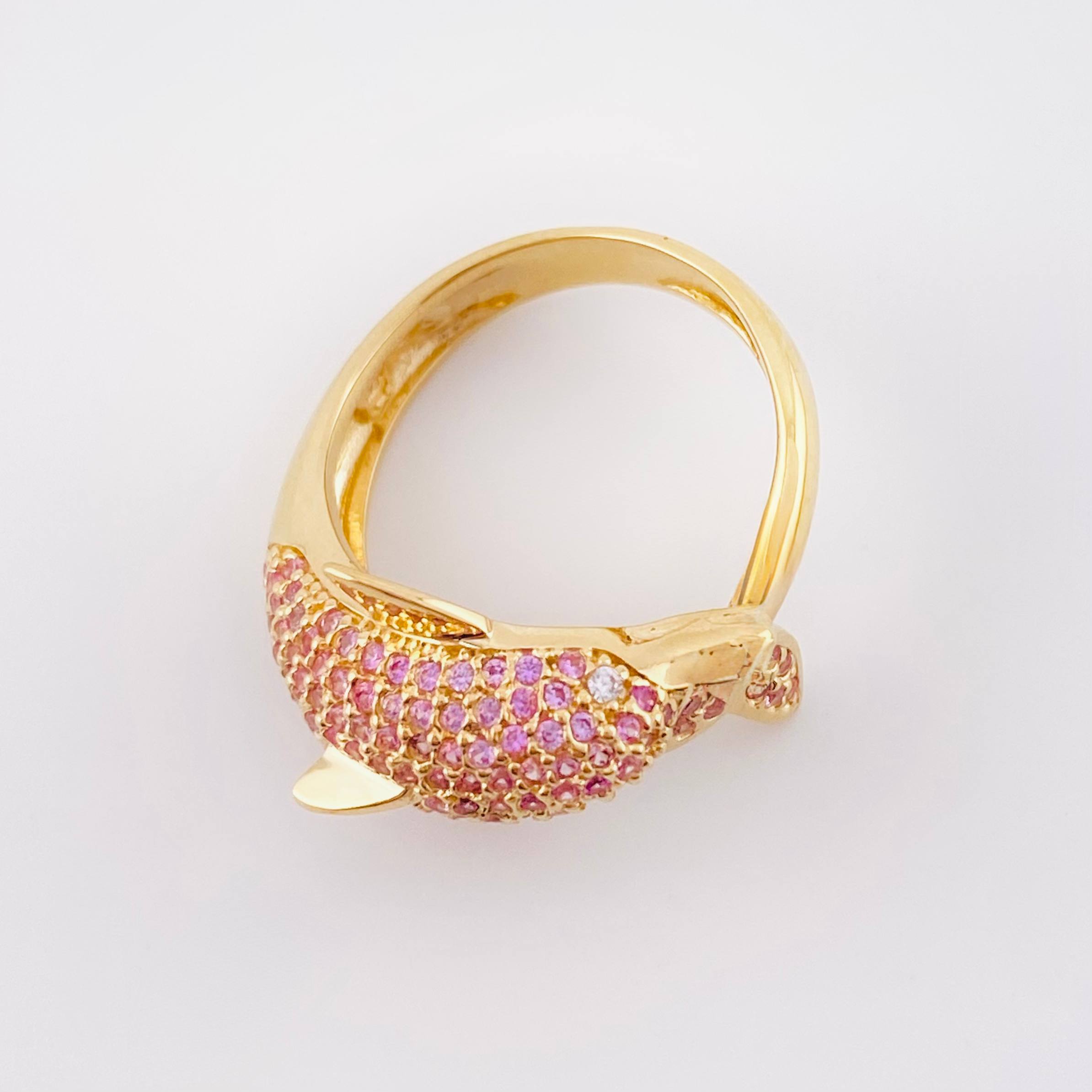 Anillo Delfin 6.3gr / T6 3/4 / Oro Amarillo 18K ©