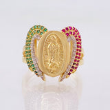 Anillo Milagrosa Angelical 5.95gr / T7 / Oro Amarillo 18K