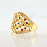 Anillo Corset Filigrama 4.2gr / T7 / Oro Amarillo 18K
