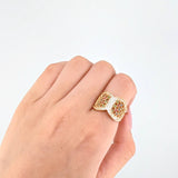 Anillo Corset Filigrama 4.2gr / T7 / Oro Amarillo 18K