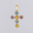 Dije Cruz Tupida 2.2gr / 2.8cm / Oro Amarillo 18K *