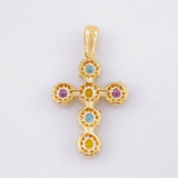 Dije Cruz Tupida 2.2gr / 2.8cm / Oro Amarillo 18K *