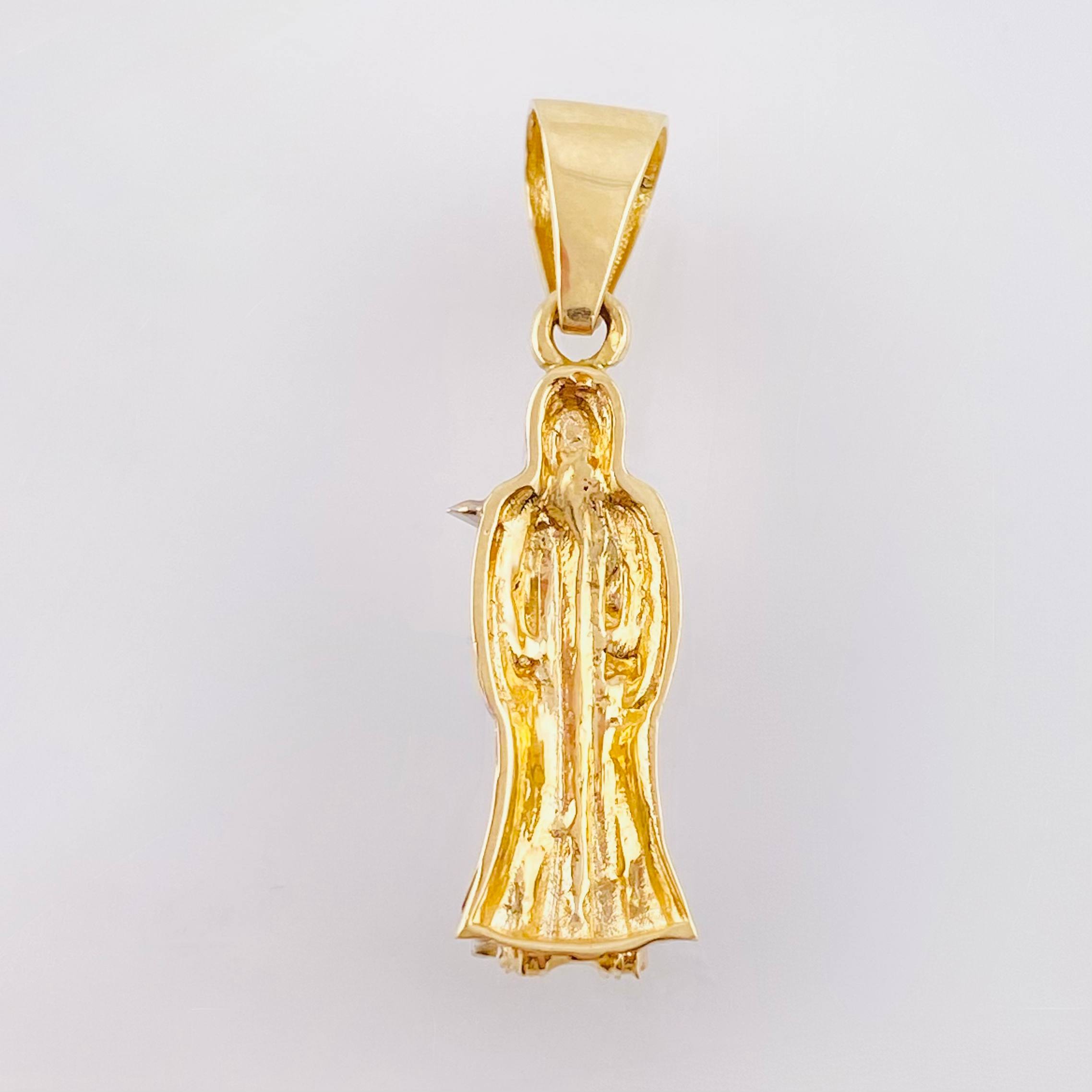 Dije Santa Muerte 2.5gr / 3cm / Tres Oros 18K *