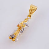 Dije Santa Muerte 2.5gr / 3cm / Tres Oros 18K *