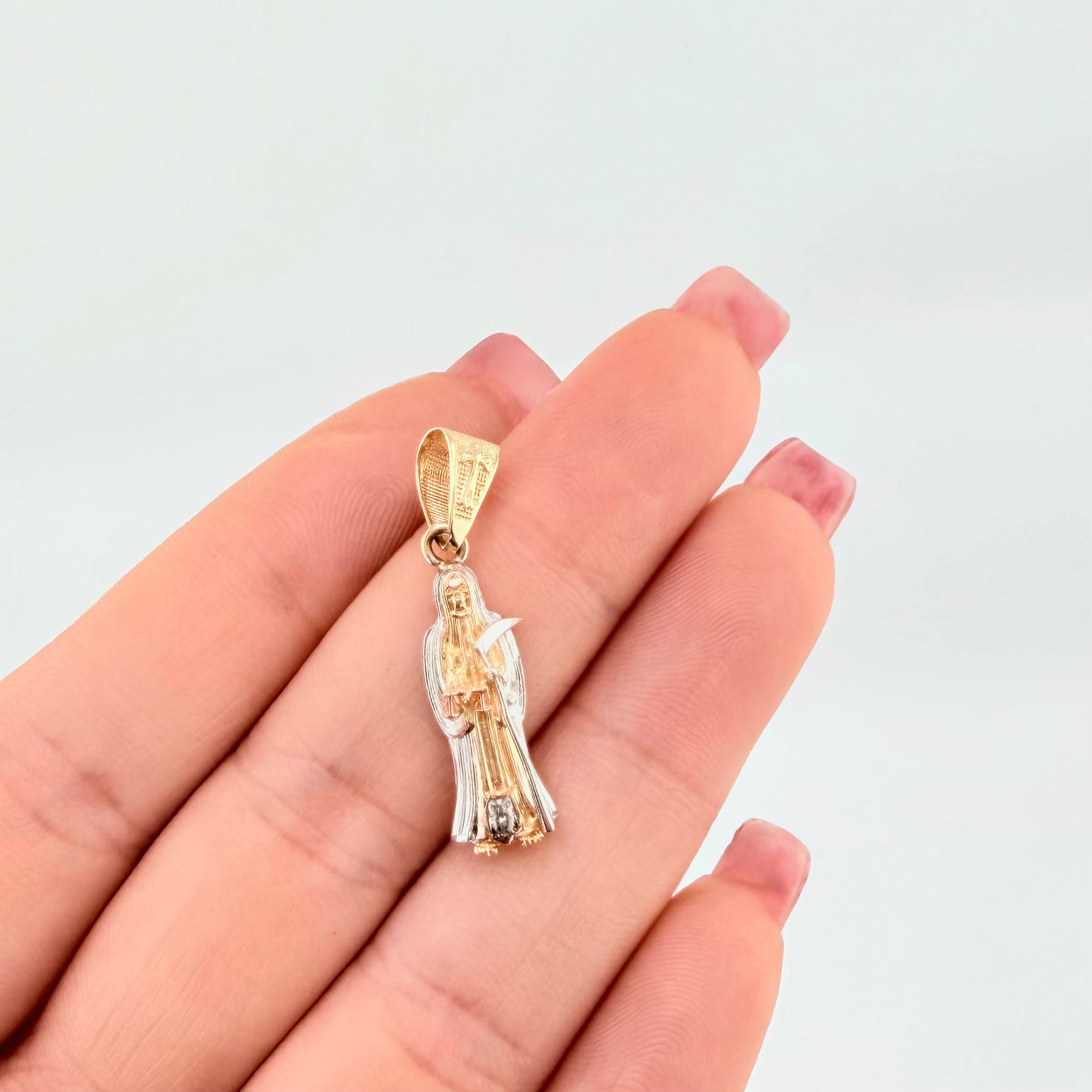 Dije Santa Muerte 2.5gr / 3cm / Tres Oros 18K ©