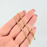 Pulso Garibaldi 1.8gr / 17.5cm / 3.2mm Oro Amarillo +3 18K *