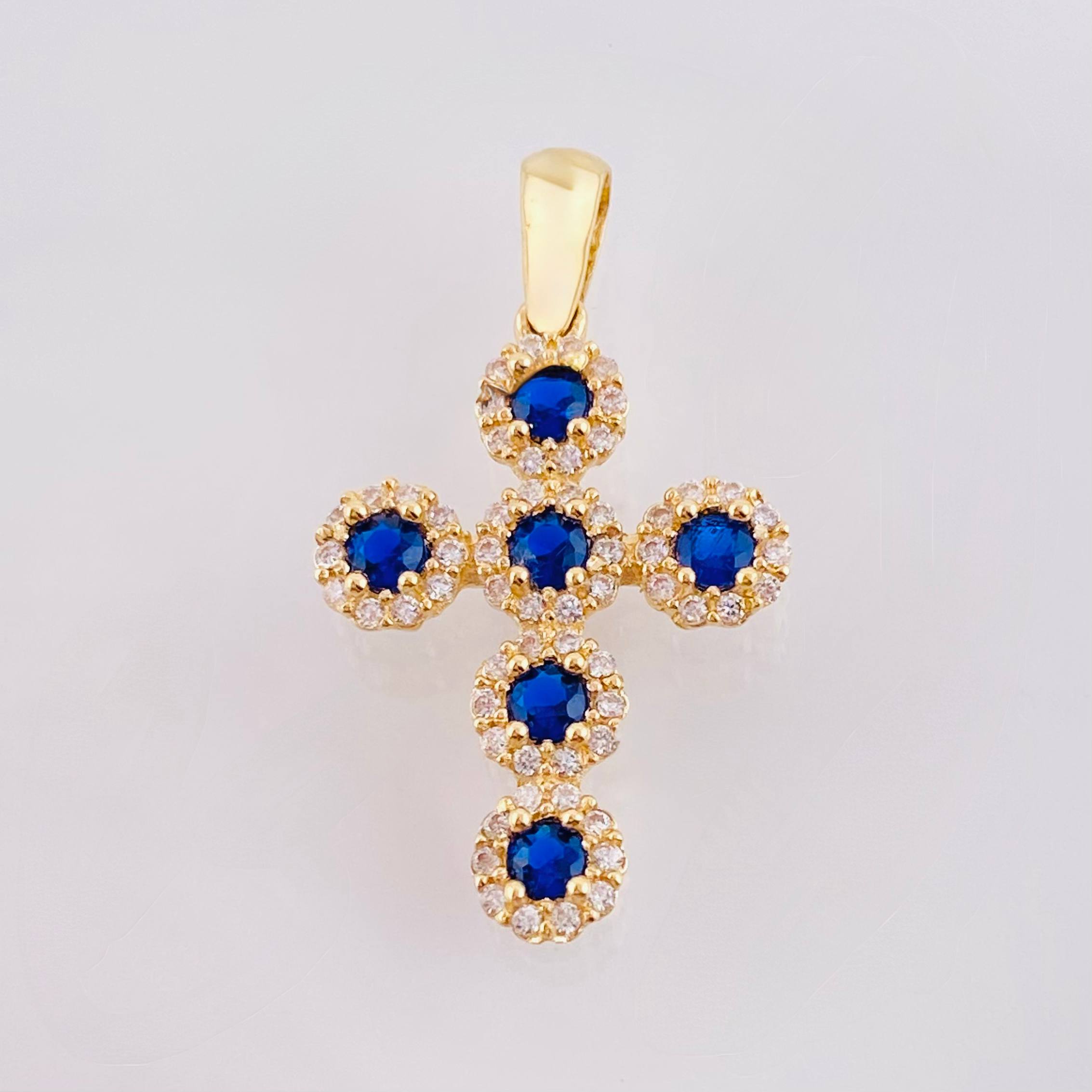 Dije Cruz Tupida 2.15gr / 2.7cm / Oro Amarillo 18K ©