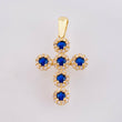 Dije Cruz Tupida 2.15gr / 2.7cm / Oro Amarillo 18K