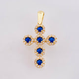 Dije Cruz Tupida 2.15gr / 2.7cm / Oro Amarillo 18K