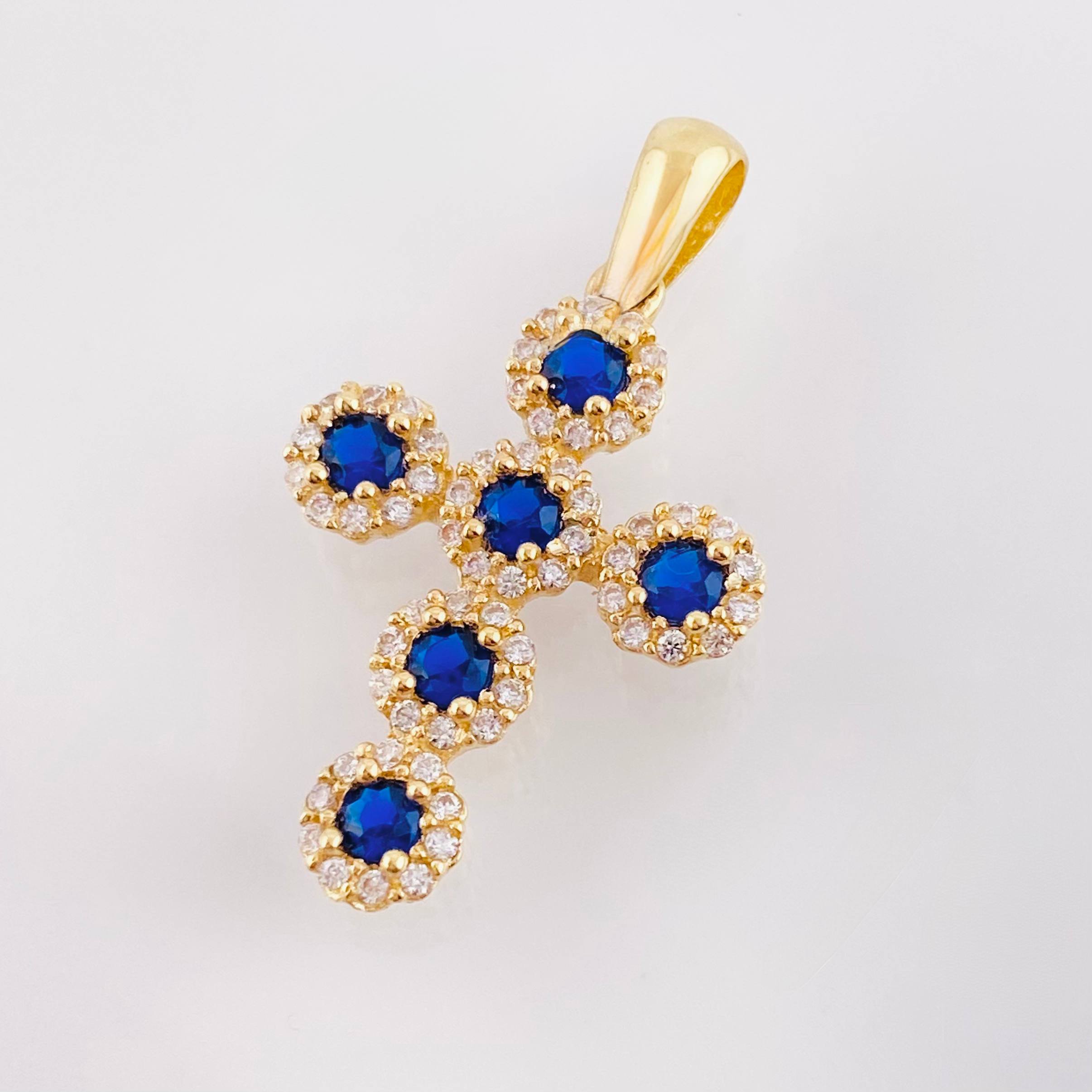 Dije Cruz Tupida 2.15gr / 2.7cm / Oro Amarillo 18K