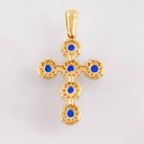 Dije Cruz Tupida 2.15gr / 2.7cm / Oro Amarillo 18K