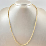 Cadena Militar 14.35gr / 50cm / 3mm Diamantada Oro Amarillo +3 18K