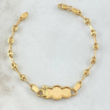 Pulso Bebé GC Nube Bordeado Angel 2.2gr / 3.2cm-14cm / Oro Amarillo 18K