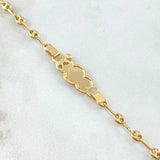 Pulso Bebé GC Nube Bordeado Angel 2.15gr / 3.2cm-14cm / Oro Amarillo 18K