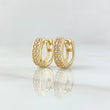 Candongas Doble Carril 2gr / 1cm / Oro Amarillo 18K
