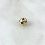 Herraje Balon De Futbol 1.75gr / 8mm Oro Amarillo 18K