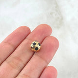 Herraje Balon De Futbol 1.85gr / 8mm Oro Amarillo 18K